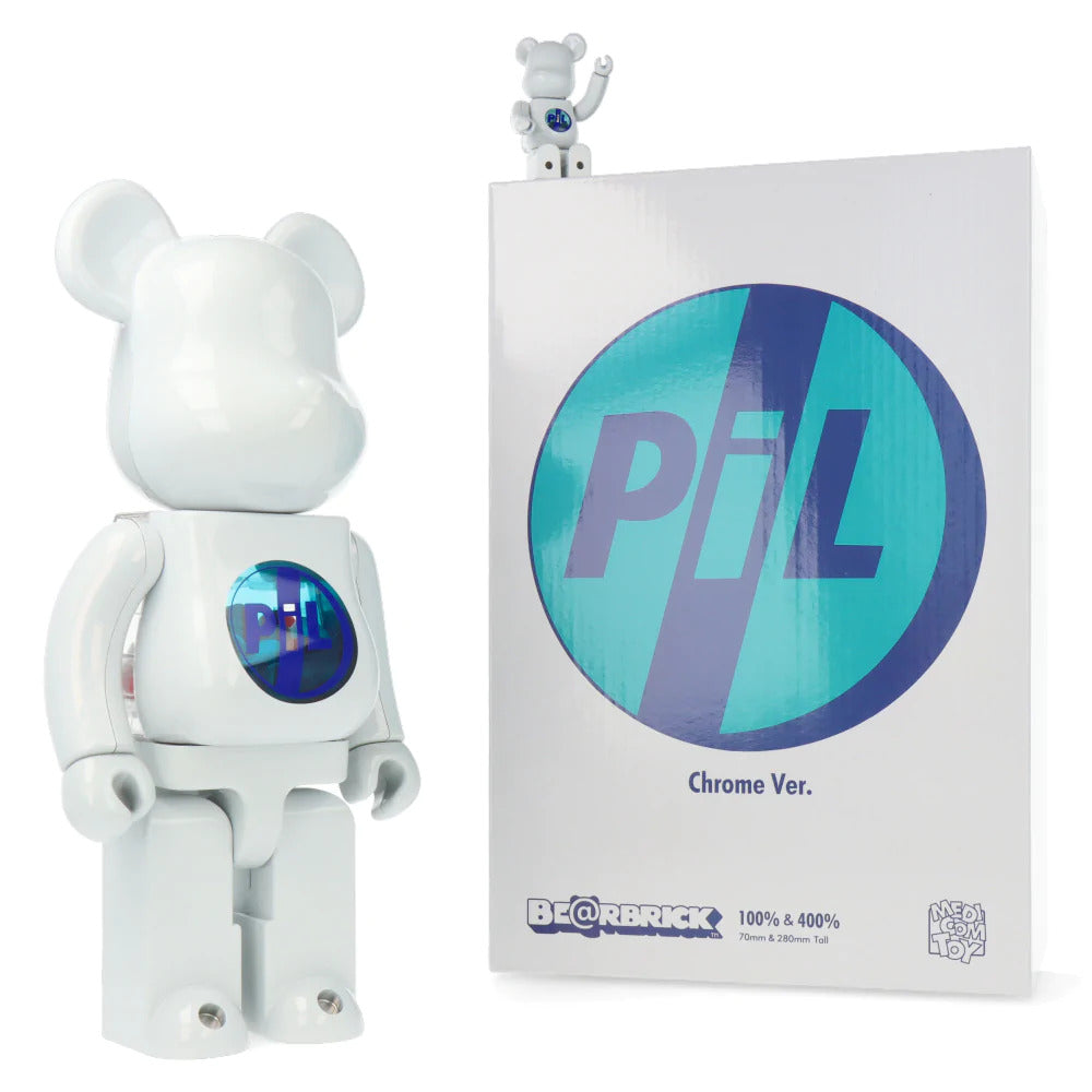 Be@rbrick PiL Chrome - 400% & 100% Set - Symbiote Premium Collectibles